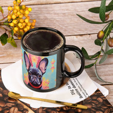Load image into Gallery viewer, Poise and Petals Black French Bulldog Coffee Mug-3