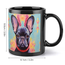 Load image into Gallery viewer, Poise and Petals Black French Bulldog Coffee Mug-4