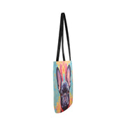 Poise and Petals Black French Bulldog Shopping Tote Bag-Accessories-Accessories, Bags, Dog Dad Gifts, Dog Mom Gifts, French Bulldog-White-ONESIZE-4