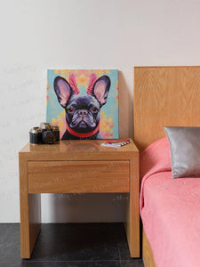 Poise and Petals Black French Bulldog Wall Art Poster-Art-Dog Art, French Bulldog, Home Decor, Poster-5