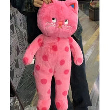 Load image into Gallery viewer, Polka Dot Pink Cat Plush Toy - Darling Dotty Kitty-Pink cat-about 85-90cm-1