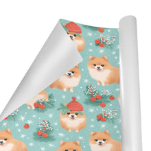 Load image into Gallery viewer, Pom-Pom Christmas Holiday Cheer Gift Wrapping Paper - 2 Rolls-Christmas Ornament-Christmas,Pomeranian,Wrapping Paper-4