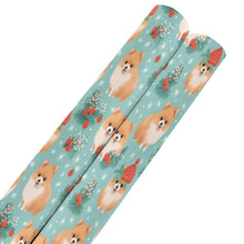 Load image into Gallery viewer, Pom-Pom Christmas Holiday Cheer Gift Wrapping Paper - 2 Rolls-Christmas Ornament-Christmas,Pomeranian,Wrapping Paper-Pomeranian-ONE SIZE-5