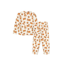 Load image into Gallery viewer, Pomeranian Pajamas for Women - XL Available - Happy Orange Pomeranian-Pajamas-Apparel,Dog Mom Gifts,Pajamas,Pomeranian-12