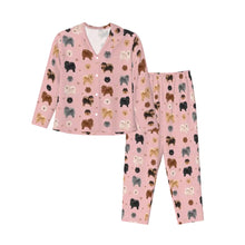 Load image into Gallery viewer, Pomeranian Pajamas for Women - XL Available - Pomeranians of Every Color-Pajamas-Apparel,Dog Mom Gifts,Pajamas,Pomeranian-7