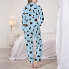 Load image into Gallery viewer, Pomeranian Pajamas for Women - XL Available - Yes I Love Black and Tan Pomeranians-Pajamas-Apparel,Dog Mom Gifts,Pajamas,Pomeranian-4