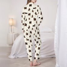 Load image into Gallery viewer, Pomeranian Pajamas for Women - XL Available - Yes I Love Black and Tan Pomeranians-Pajamas-Apparel,Dog Mom Gifts,Pajamas,Pomeranian-6