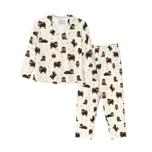 Load image into Gallery viewer, Pomeranian Pajamas for Women - XL Available - Yes I Love Black and Tan Pomeranians-Pajamas-Apparel,Dog Mom Gifts,Pajamas,Pomeranian-7