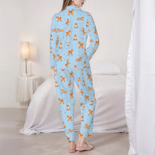 Load image into Gallery viewer, Pomeranian Pajamas for Women - XL Available - Yes I Love Orange Pomeranians-Pajamas-Apparel,Dog Mom Gifts,Pajamas,Pomeranian-6