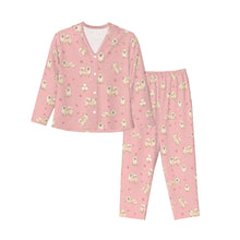 Load image into Gallery viewer, Pomeranian Pajamas for Women - XL Available - Yes I Love White / Cream Pomeranians-Pajamas-Apparel,Dog Mom Gifts,Pajamas,Pomeranian-11