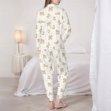 Load image into Gallery viewer, Pomeranian Pajamas for Women - XL Available - Yes I Love White / Cream Pomeranians-Pajamas-Apparel,Dog Mom Gifts,Pajamas,Pomeranian-5