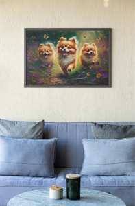 Pomeranian Parade Wall Art Poster-Art-Dog Art, Home Decor, Pomeranian, Poster-6