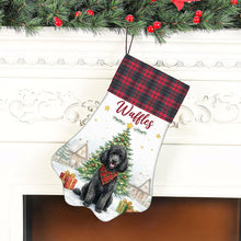 Load image into Gallery viewer, Poodle Christmas Stocking - Home for the Holidays - Personalize with Photo and Name-Christmas Ornament-Christmas,Christmas Stocking,Personalize Artwork-6