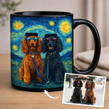 Load image into Gallery viewer, Personalized Starry Night Artwork Poodle Coffee Mug-Mug-Dog Dad Gifts,Dog Memorial Gifts,Dog Mom Gifts,Mugs,Personalize Artwork,Poodle-10