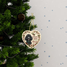 Load image into Gallery viewer, Poodle Dog Ornament - Christmas Wishes Design - Personalized with Name-Christmas Ornament-Christmas,Personalize Artwork,Poodle-3