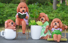 Load image into Gallery viewer, Poodle Garden Statue - 4 Coat Colors - 4 Designs - Poodle Love Garden Statues-Home Decor-Dog Memorial Gifts,Home Decor,Poodle,Statue-10