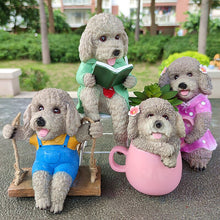 Load image into Gallery viewer, Poodle Garden Statue - 4 Coat Colors - 4 Designs - Poodle Love Garden Statues-Home Decor-Dog Memorial Gifts,Home Decor,Poodle,Statue-7