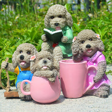 Load image into Gallery viewer, Poodle Garden Statue - 4 Coat Colors - 4 Designs - Poodle Love Garden Statues-Home Decor-Dog Memorial Gifts,Home Decor,Poodle,Statue-8