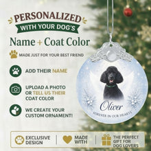 Load image into Gallery viewer, Poodle Ornament - Angel Dog Memorial Design - Personalized with Photo and Name-Christmas Ornament-Christmas,Christmas Ornament,Personalize Artwork,Poodle-2