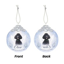 Load image into Gallery viewer, Poodle Ornament - Angel Dog Memorial Design - Personalized with Photo and Name-Christmas Ornament-Christmas,Christmas Ornament,Personalize Artwork,Poodle-5