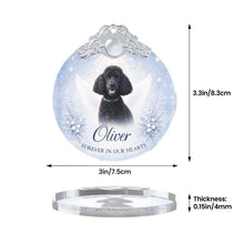 Load image into Gallery viewer, Poodle Ornament - Angel Dog Memorial Design - Personalized with Photo and Name-Christmas Ornament-Christmas,Christmas Ornament,Personalize Artwork,Poodle-6