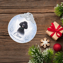 Load image into Gallery viewer, Poodle Ornament - Angel Dog Memorial Design - Personalized with Photo and Name-Christmas Ornament-Christmas,Christmas Ornament,Personalize Artwork,Poodle-7