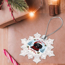 Load image into Gallery viewer, Poodle Ornament - Personalized Snowflake Shaped Christmas Snow Globe Design - with Name-Christmas Ornament-Christmas,Personalize Artwork,Poodle-6