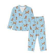 Load image into Gallery viewer, Poodle Pajamas for Women - XL Available - I Love Apricot Poodles-Pajamas-Apparel,Dog Mom Gifts,Pajamas,Poodle-11