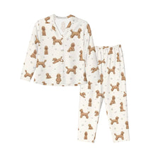 Load image into Gallery viewer, Poodle Pajamas for Women - XL Available - I Love Apricot Poodles-Pajamas-Apparel,Dog Mom Gifts,Pajamas,Poodle-7