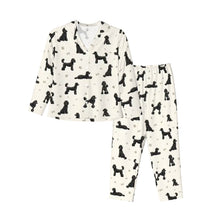Load image into Gallery viewer, Poodle Pajamas for Women - XL Available - I Love Black Poodles-Pajamas-Apparel,Dog Mom Gifts,Pajamas,Poodle-11