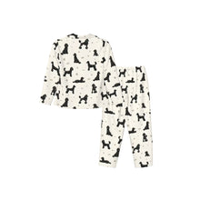 Load image into Gallery viewer, Poodle Pajamas for Women - XL Available - I Love Black Poodles-Pajamas-Apparel,Dog Mom Gifts,Pajamas,Poodle-12