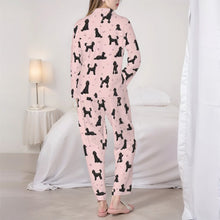 Load image into Gallery viewer, Poodle Pajamas for Women - XL Available - I Love Black Poodles-Pajamas-Apparel,Dog Mom Gifts,Pajamas,Poodle-4