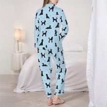 Load image into Gallery viewer, Poodle Pajamas for Women - XL Available - I Love Black Poodles-Pajamas-Apparel,Dog Mom Gifts,Pajamas,Poodle-5