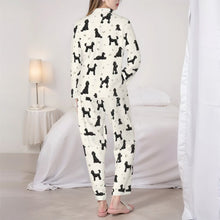 Load image into Gallery viewer, Poodle Pajamas for Women - XL Available - I Love Black Poodles-Pajamas-Apparel,Dog Mom Gifts,Pajamas,Poodle-6