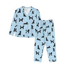 Load image into Gallery viewer, Poodle Pajamas for Women - XL Available - I Love Black Poodles-Pajamas-Apparel,Dog Mom Gifts,Pajamas,Poodle-9