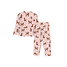 Load image into Gallery viewer, Poodle Pajamas for Women - XL Available - I Love Red Poodles-Pajamas-Apparel,Dog Mom Gifts,Pajamas,Poodle-10