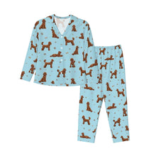 Load image into Gallery viewer, Poodle Pajamas for Women - XL Available - I Love Red Poodles-Pajamas-Apparel,Dog Mom Gifts,Pajamas,Poodle-11