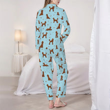 Load image into Gallery viewer, Poodle Pajamas for Women - XL Available - I Love Red Poodles-Pajamas-Apparel,Dog Mom Gifts,Pajamas,Poodle-6
