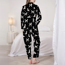 Load image into Gallery viewer, Poodle Pajamas for Women - XL Available - I Love White Poodles-Pajamas-Apparel,Dog Mom Gifts,Pajamas,Poodle-4