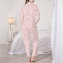 Load image into Gallery viewer, Poodle Pajamas for Women - XL Available - I Love White Poodles-Pajamas-Apparel,Dog Mom Gifts,Pajamas,Poodle-6