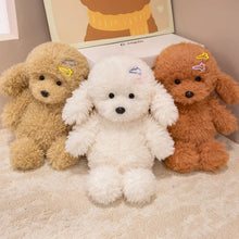 Load image into Gallery viewer, Poodle Plush Toy - Adorable Hair Clip and Buttoned Dress-2