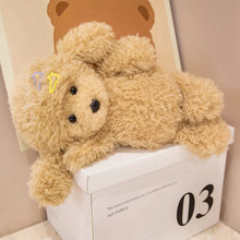 Load image into Gallery viewer, Poodle Plush Toy - Adorable Hair Clip and Buttoned Dress-7