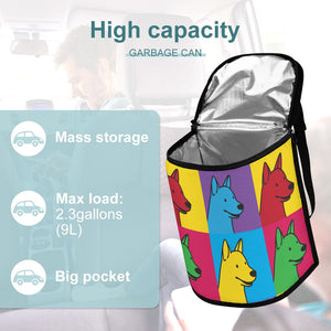 Pop Art Basenji Love Multipurpose Car Storage Bag-Car Accessories-Bags, Basenji, Car Accessories-ONE SIZE-White-4
