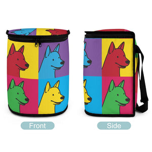 Pop Art Bull Terrier Love Multipurpose Car Storage Bag-Car Accessories-Bags, Bull Terrier, Car Accessories-ONE SIZE-White-2