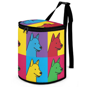 Pop Art Bull Terrier Love Multipurpose Car Storage Bag-Car Accessories-Bags, Bull Terrier, Car Accessories-ONE SIZE-White-1