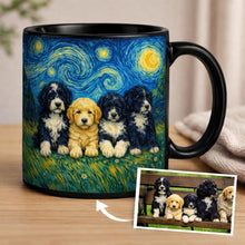 Load image into Gallery viewer, Personalized Starry Night Artwork Portuguese Water Dog Coffee Mug-Mug-Portuguese Water Dog,Dog Dad Gifts,Dog Memorial Gifts,Dog Mom Gifts,Mugs,Personalize Artwork-10