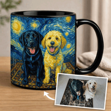 Load image into Gallery viewer, Personalized Starry Night Artwork Custom Dog Coffee Mug-14