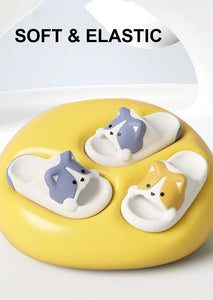 Precious Corgi Love Rubber Slippers-Footwear-Accessories, Corgi, Dog Mom Gifts, Slippers-15