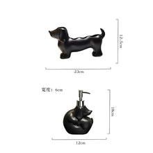 Load image into Gallery viewer, Precious Dachshund Ceramic Bathroom Utilities Set-Bathroom Decor,Dachshund,Home Decor-6