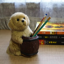 Load image into Gallery viewer, Precious Furry Cocker Spaniel Love Resin and Faux Fur Pencil Holder-3